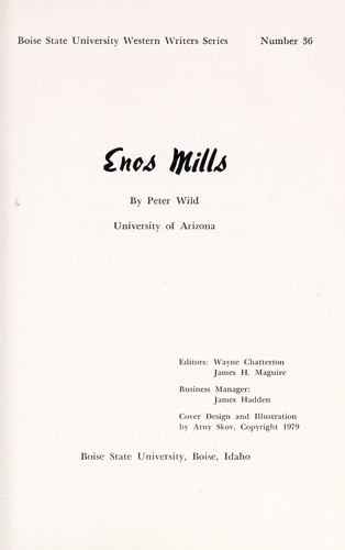 Cover for Enos Mills