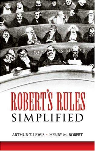 Cover for Robert's Rules Simplified