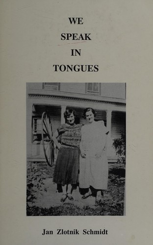 Cover for We speak in tongues