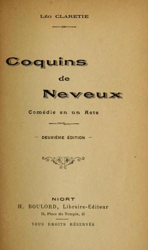 Cover for Coquins de neveux
