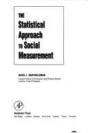 Cover for The statistical approach to social measurement