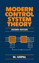 Cover for Modern control system theory