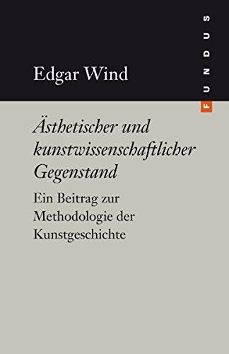 Cover for Ästhetischer und kunstwissenschaftlicher Gegenstand