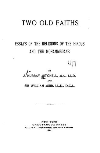 Cover for Two old faiths