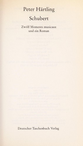 Cover for Schubert