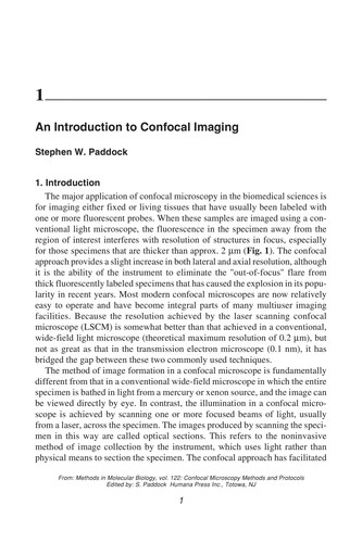 Cover for Confocal Microscopy