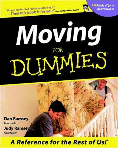 Cover for Moving for Dummies (For Dummies (Computer/Tech))