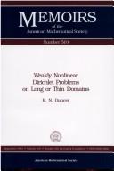 Cover for Weakly nonlinear Dirichlet problems on long or thin domains