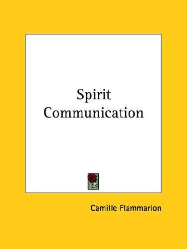 Cover for Spirit Communication