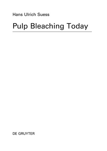 Cover for Pulp bleaching today