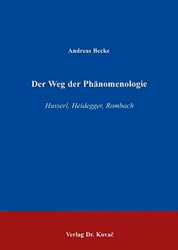 Cover for Der Weg der Phänomenologie