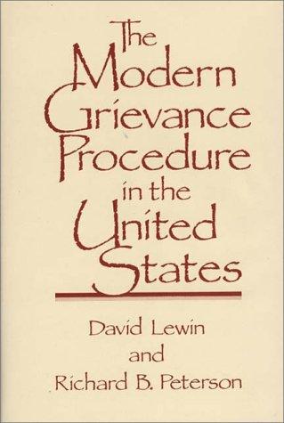 Cover for The modern grievance procedure in the United States