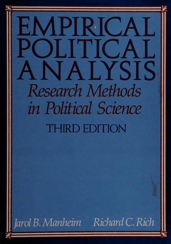 Cover for Empirical political analysis