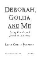 Cover for Deborah, Golda, and me