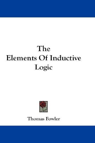 Cover for The Elements Of Inductive Logic