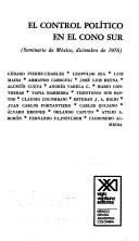 Cover for El Control político en el cono sur