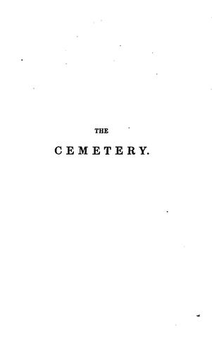 Cover for The cemetery, a brief appeal to society in behalf of extra-mural burial