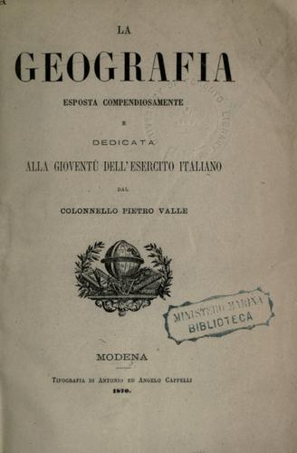 Cover for La geografia eposta compendiosamente.