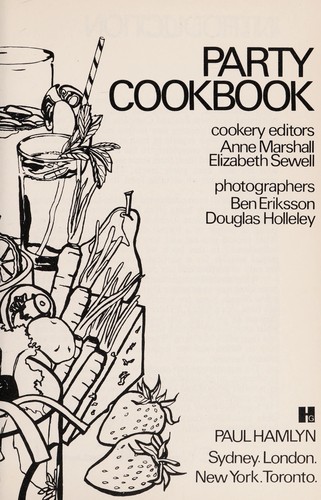 Cover for Party cookbook.