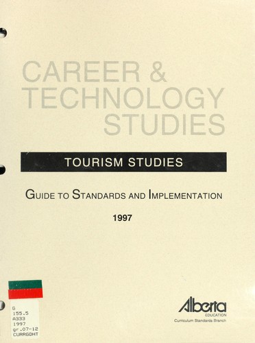 Cover for Tourism studies