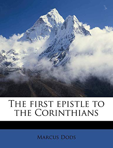 Cover for The first epistle to the Corinthians