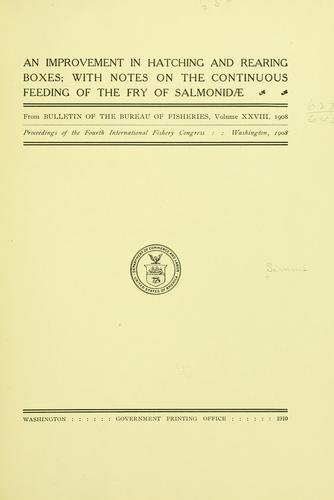 Cover for improvement in hatching and rearing boxes