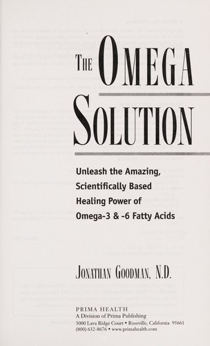 Cover for The Omega solution