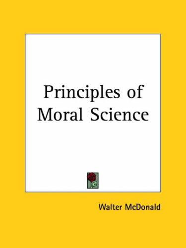 Cover for Principles of Moral Science