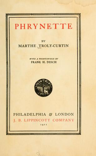 Cover for Phrynette