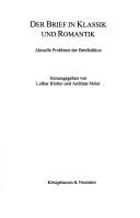 Cover for Der Brief in Klassik und Romantik