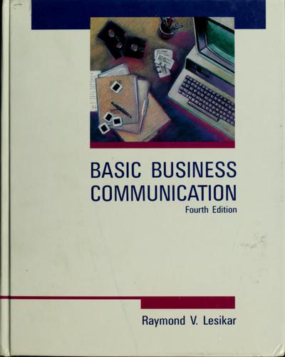 Cover for Basic business communication