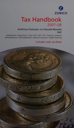 Cover for Zurich Tax Handbook 2007-2008