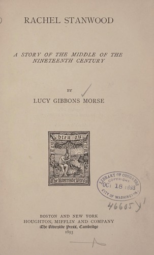 Cover for Rachel Stanwood