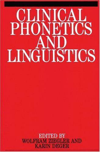 Cover for Clinical phonetics and linguistics
