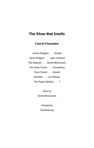Cover for The show that smells