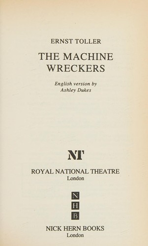 Cover for The machine wreckers