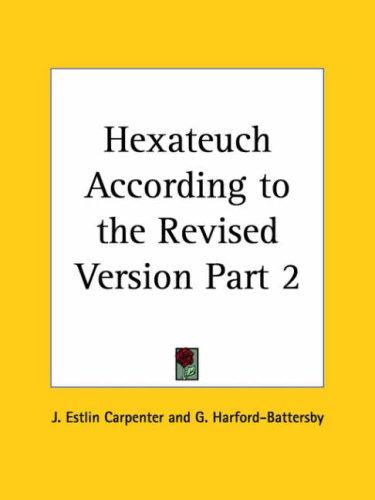 Cover for Hexateuch According to the Revised Version, Part 2