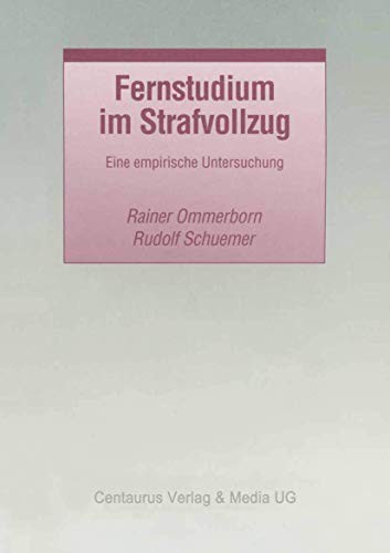 Cover for Fernstudium im Strafvollzug