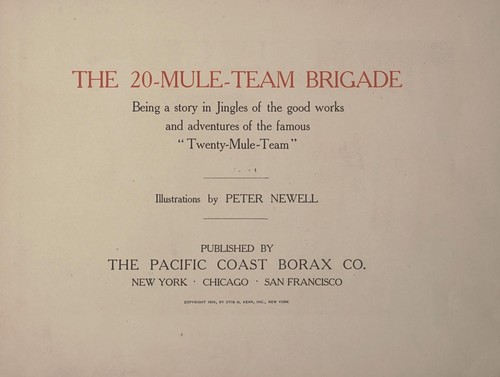 Cover for The 20-Mule-Team brigade