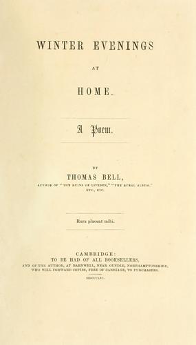 Cover for Winter evenings at home
