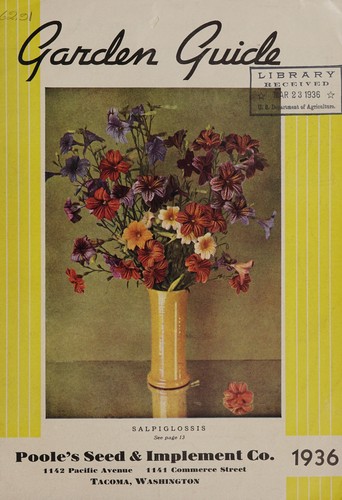 Cover for Garden guide, 1936
