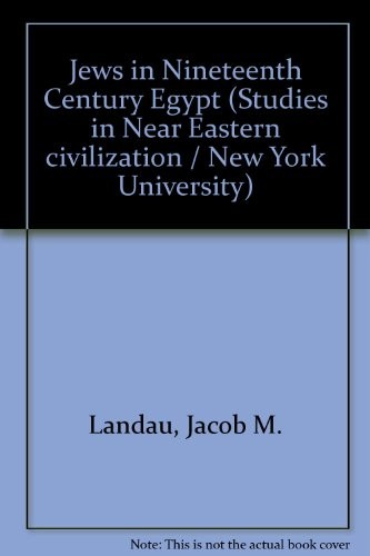 Cover for Jews in Nineteenth Century Egypt