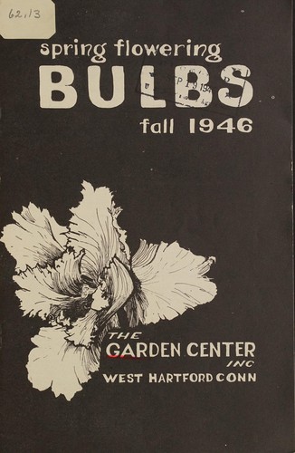 Cover for Spring flowering bulbs, fall 1946