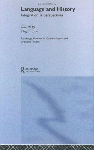Cover for Language and history