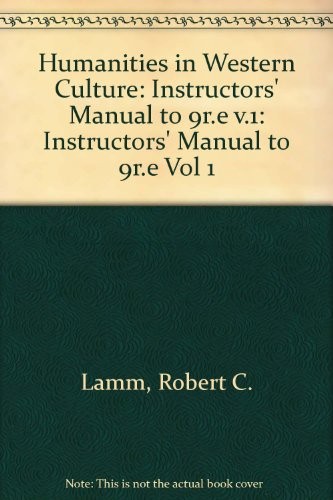 Cover for Humanities in Western Culture (Vol 1)