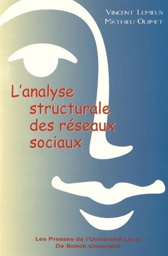 Cover for L' analyse structurale des réseaux sociaux