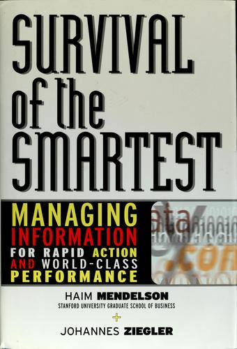 Cover for Survival of the smartest