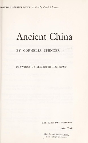 Cover for Ancient China