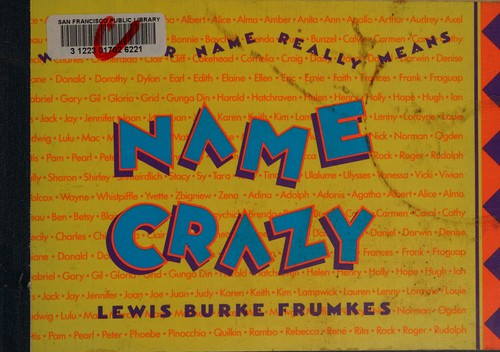 Cover for Name crazy