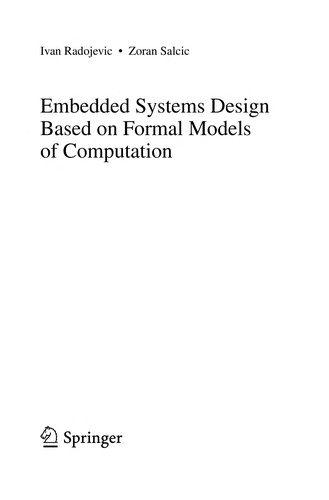 Cover for Embedded Systems Design Based on Formal Models of Computation
